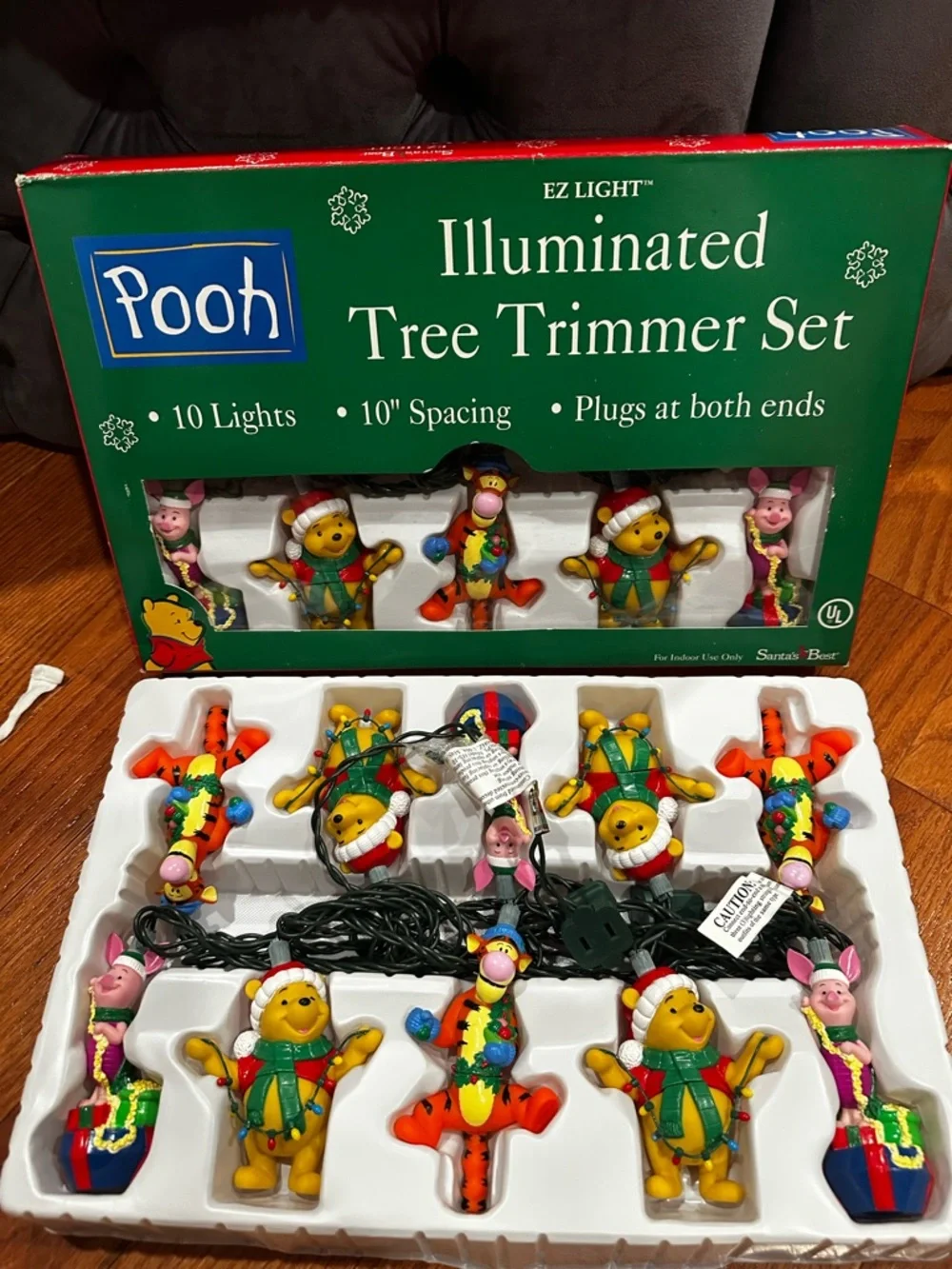 Disney Winnie the Pooh Holiday Character String Lights - Yellow, Orange, Pink